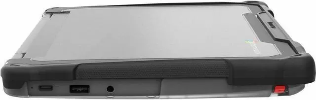Alt view image 2 of 8 - Gumdrop SlimTech for Lenovo 300E/300W Yoga G4 (2-IN-1) - For Lenovo Chromebook - Textured Grip - Transparent - Bump Resistant, Drop Resistant, Shock Absorbing, Scratch Resistant, Scuff Resistant - Rug
