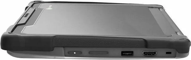 Alt view image 4 of 8 - Gumdrop SlimTech for Lenovo 300E/300W Yoga G4 (2-IN-1) - For Lenovo Chromebook - Textured Grip - Transparent - Bump Resistant, Drop Resistant, Shock Absorbing, Scratch Resistant, Scuff Resistant - Rug