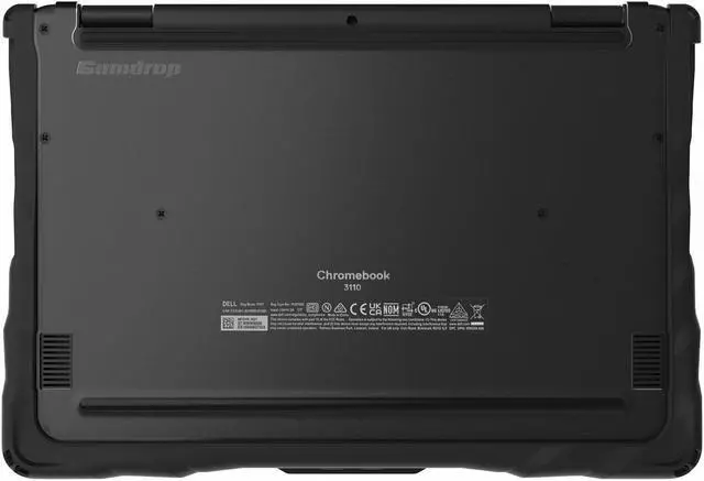 Alt view image 4 of 9 - Gumdrop Droptech For Dell 3110 Chromebook (2-IN-1) - For Dell Chromebook - Transparent - Bump Resistant, Drop Resistant, Impact Resistant, Scratch Resistant, Shock Absorbing - Rubber - Rugged - TAA Co