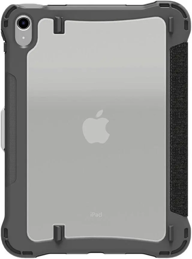Alt view image 2 of 7 - Brenthaven Edge Folio Rugged Carrying Case (Folio) for 10.9" Apple iPad (10th Generation) iPad, Apple Pencil (2nd Generation) - Gray, Red - Impact Absorbing, Impact Resistance, Drop Resistant, We