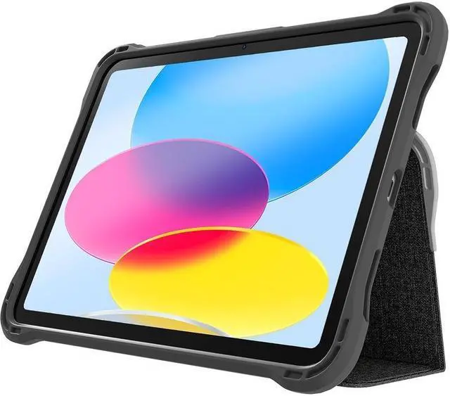 Alt view image 7 of 7 - Brenthaven Edge Folio Rugged Carrying Case (Folio) for 10.9" Apple iPad (10th Generation) iPad, Apple Pencil (2nd Generation) - Gray, Red - Impact Absorbing, Impact Resistance, Drop Resistant, We