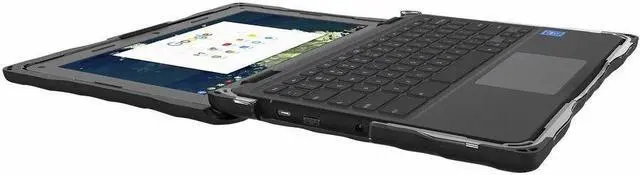 Alt view image 5 of 8 - Gumdrop Droptech For Dell 3110 Chromebook (Clamshell) - For Dell Chromebook - Transparent - Impact Resistant, Drop Resistant, Bump Resistant, Scratch Resistant, Shock Absorbing - Rubber - Rugged - TAA