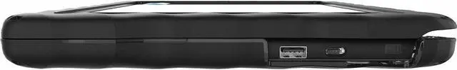 Alt view image 4 of 8 - Gumdrop Droptech For Dell 3110 Chromebook (Clamshell) - For Dell Chromebook - Transparent - Impact Resistant, Drop Resistant, Bump Resistant, Scratch Resistant, Shock Absorbing - Rubber - Rugged - TAA