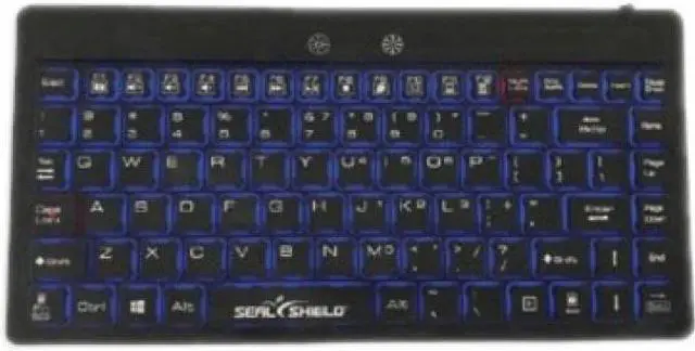 Alt view image 8 of 8 - Seal Glow Silicone Wired Backlit Keyboard S89G