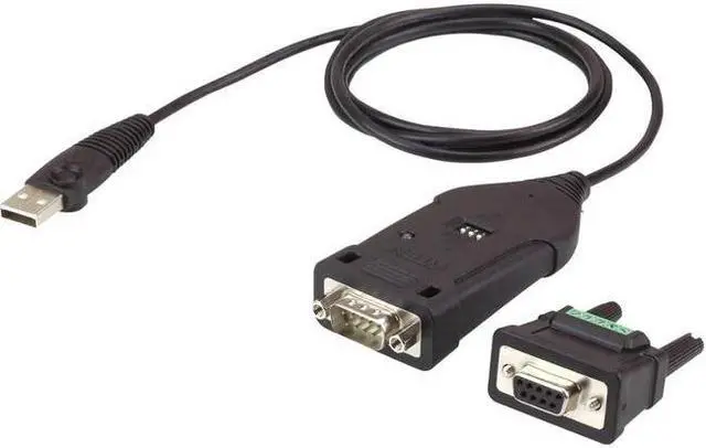 Alt view image 5 of 9 - ATEN USB to RS-422/485 Adapter - Serial/USB for Notebook, Camera, Alarm - 115.20 kB/s - 3.94 ft - 1 Pack - 1 x Type A Male USB - 1 x DB-9 Male Serial - Black