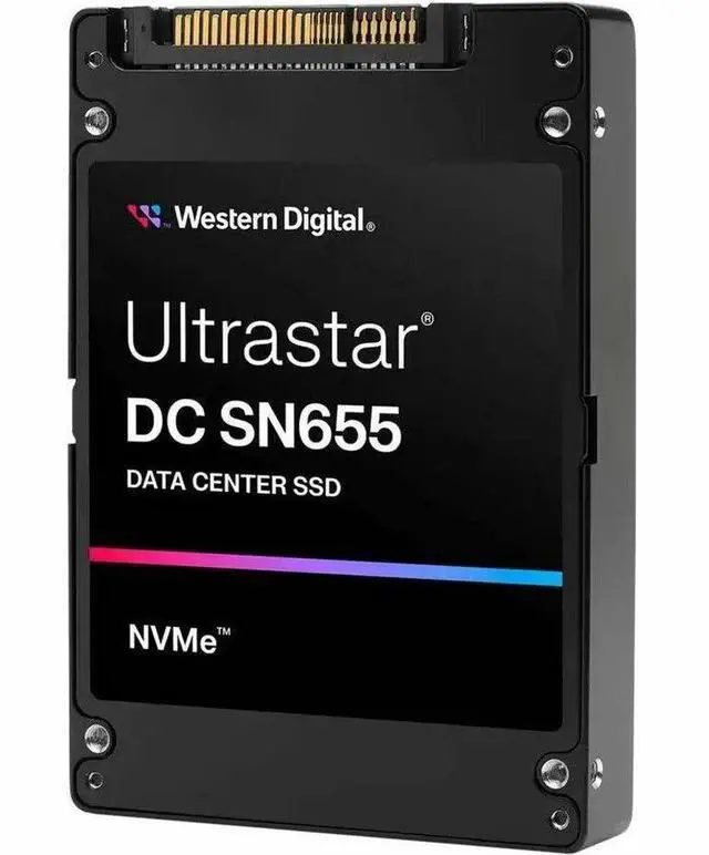 Alt view image 4 of 5 - WD Ultrastar DC SN655 WUS5EC0C1ESP7Y3 61.44 TB Solid State Drive - U.3 15 mm Internal - PCI Express NVMe (PCI Express NVMe 4.0) - Read Intensive - Storage Server, Server Device Supported - 1 DWPD - 5