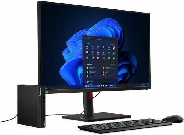 Alt view image 3 of 11 - Lenovo ThinkCentre M75q Gen 5 12RQ000MUS Desktop Computer - AMD Ryzen 7 PRO 8700GE - 16 GB - 512 GB SSD - Tiny - Black - AMD PRO 600 Chip - Windows 11 Pro - AMD Radeon 780M DDR5 SDRAM - English Keyboa