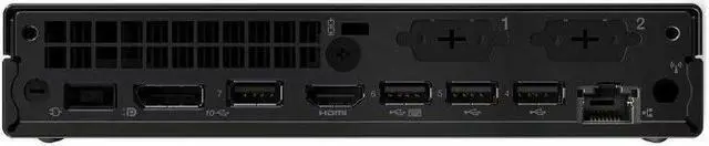 Alt view image 6 of 11 - Lenovo ThinkCentre M75q Gen 5 12RQ000MUS Desktop Computer - AMD Ryzen 7 PRO 8700GE - 16 GB - 512 GB SSD - Tiny - Black - AMD PRO 600 Chip - Windows 11 Pro - AMD Radeon 780M DDR5 SDRAM - English Keyboa