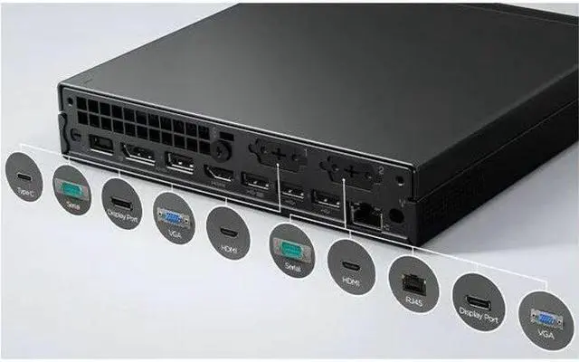Alt view image 7 of 11 - Lenovo ThinkCentre M75q Gen 5 12RQ000MUS Desktop Computer - AMD Ryzen 7 PRO 8700GE - 16 GB - 512 GB SSD - Tiny - Black - AMD PRO 600 Chip - Windows 11 Pro - AMD Radeon 780M DDR5 SDRAM - English Keyboa