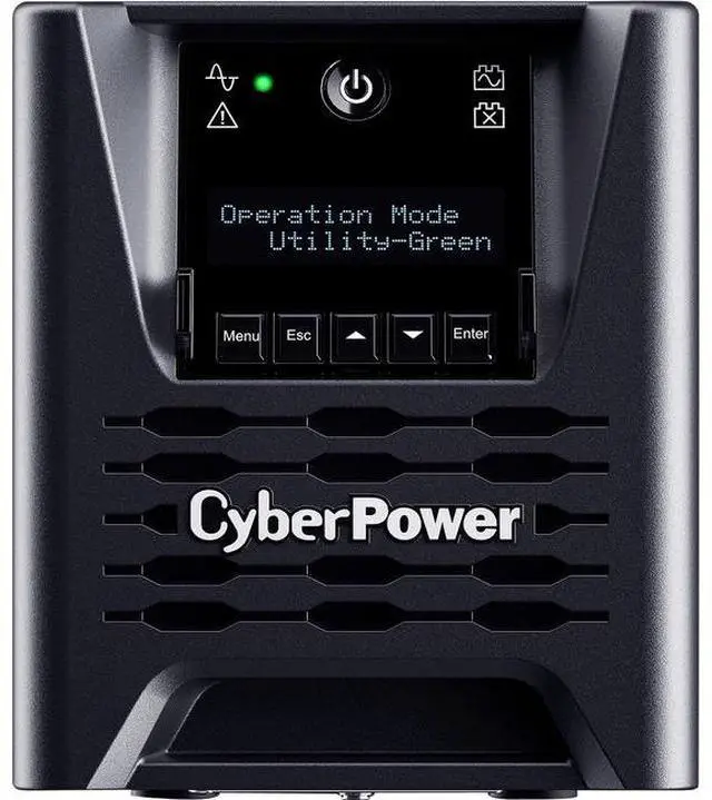 Alt view image 10 of 16 - CyberPower PR750LCD3C Smart App Sinewave UPS Systems - 750VA/750W, 100 - 125 VAC, NEMA 5-15P, Tower, Sine Wave, 6 Outlets, LCD, PowerPanel® Business