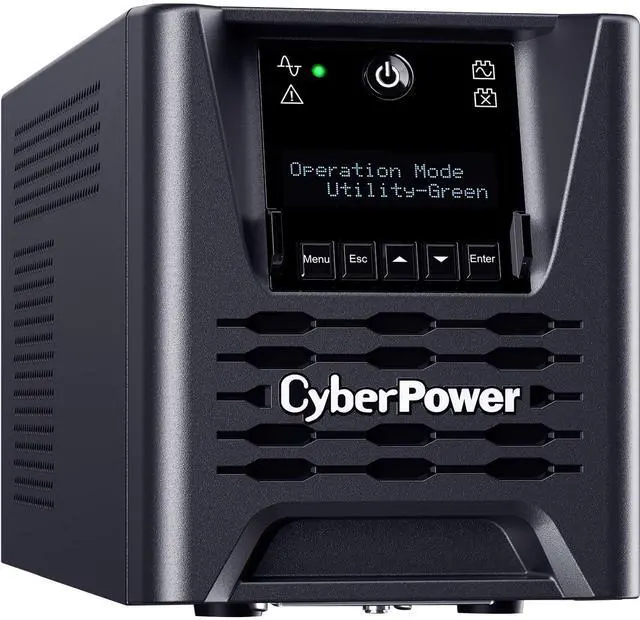 Alt view image 13 of 16 - CyberPower PR750LCD3C Smart App Sinewave UPS Systems - 750VA/750W, 100 - 125 VAC, NEMA 5-15P, Tower, Sine Wave, 6 Outlets, LCD, PowerPanel® Business