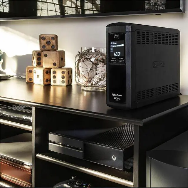 Alt view image 6 of 14 - CyberPower CP1500AVRLCDTAA 1500 VA 900 Watts 12 Outlets UPS