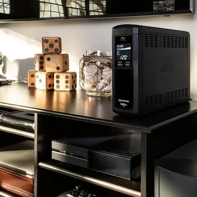 Alt view image 7 of 14 - CyberPower CP1500AVRLCDTAA 1500 VA 900 Watts 12 Outlets UPS