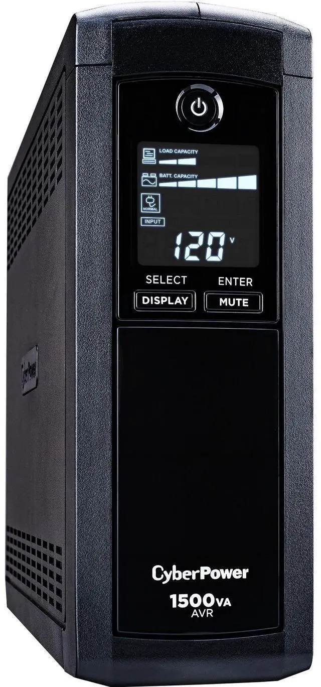 Alt view image 10 of 14 - CyberPower CP1500AVRLCDTAA 1500 VA 900 Watts 12 Outlets UPS