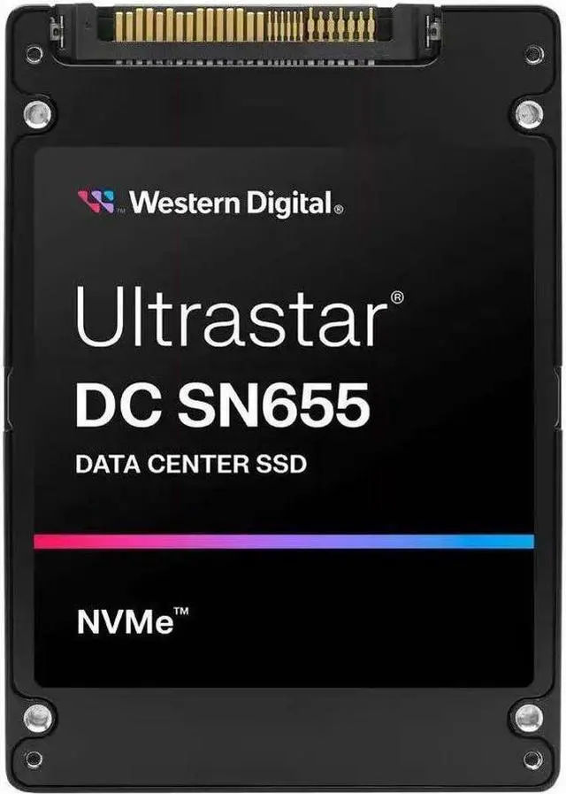 Alt view image 4 of 4 - Western Digital Ultrastar DC SN655 WUS5EC0B1ESP7Y3 30.72 TB Solid State Drive - U.3 15 mm Internal - PCI Express NVMe (PCI Express NVMe 4.0) - Read Intensive - Server, Data Center Device Supported - 1