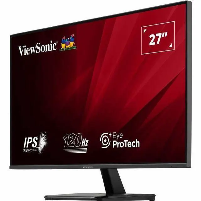 Main image of ViewSonic VA2756A-MHD 27 Inch IPS 1080p Monitor with 120Hz, Eye Care, HDMI, DisplayPort, and VGA Inputs for Home and Office