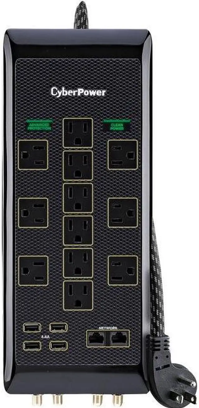 Alt view image 8 of 14 - CyberPower PBJ5UC Premium 12 Surge Protector