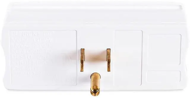 Alt view image 8 of 9 - CyberPower GT3W Straight 3 Outlet Adapter White