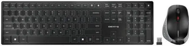 Alt view image 3 of 15 - CHERRY DW 9500 SLIM Wireless Desktop w/ Bluetooth and RF Transmission JD9500US2