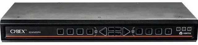 Alt view image 2 of 6 - Vertiv Avocent Vertiv SwitchView Desktop KVM, 4 Port, Single Head Monitor, Vertiv SwitchView Desktop KVM, KVM Switchbox, 4 Port, Dual Head Monitor, Universal Connector, TAA Compliant (SCM145DPH-400)