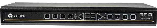 Alt view image 3 of 6 - Vertiv Avocent Vertiv SwitchView Desktop KVM, 4 Port, Single Head Monitor, Vertiv SwitchView Desktop KVM, KVM Switchbox, 4 Port, Dual Head Monitor, Universal Connector, TAA Compliant (SCM145DPH-400)