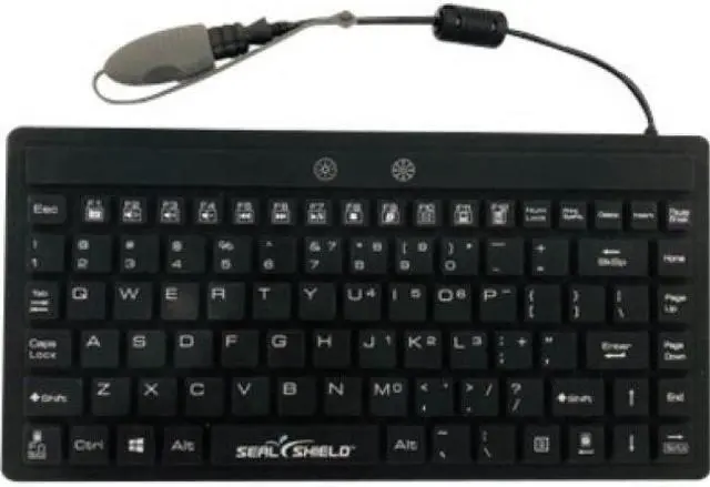 Alt view image 2 of 3 - Seal Shield Silk Mini Glow Waterproof Silicone Backlit Keyboard - Cable Connectivity - USB Interface - English (US) - PC - White