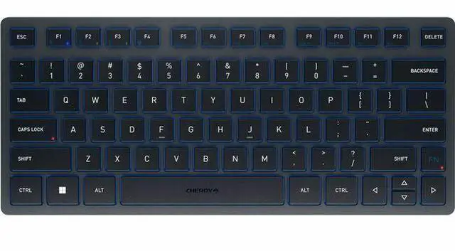 Main image of CHERRY KW 7100 Keyboard - Multi-Device, Compact, 3 Bluetooth Channels, AES-128 Encryption, Status LEDS, Abrasion-proof Key Legends