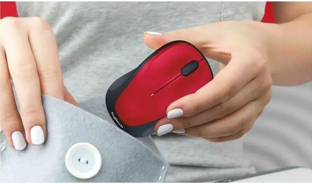 Alt view image 5 of 9 - Logitech Wireless Mouse M317 - Optical - Wireless - 32.81 ft - Radio Frequency - 2.40 GHz - USB - 1000 dpi - Scroll Wheel - 3 Button(s) - Small Hand/Palm Size - Symmetrical - 1 x AA Battery Supported