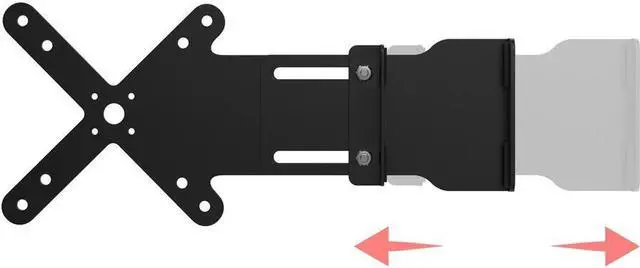 Alt view image 7 of 14 - CTA Digital Adjustable Card Reader Holder with VESA Plate (Black) - 4.6" x 12.5" x 0.3" x - Metal - 1 - Black - Sturdy, Adjustable Arm, Flexible Arm
