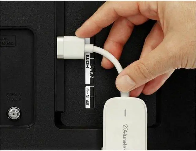 Alt view image 7 of 8 - Aluratek Streamcast Pro Wireless HDMI Streaming Kit - 100 ft Range - 2 x USB - 1 x HDMI In - 1 x HDMI Out - 1080p - Full HD - Computer, Notebook, HDTV, Streaming Setup, Monitor, Projector, Presentatio
