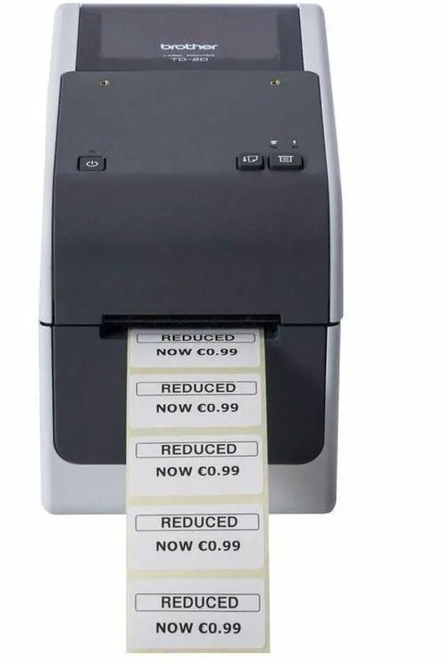 Alt view image 6 of 8 - Brother TD-2320D203 Direct Thermal Printer - Monochrome - Desktop - Label Print - Ethernet - USB - USB Host - Serial - 118.11" Print Length - 5.98 in/s Mono - 203 dpi - 2.48" Label Width - R