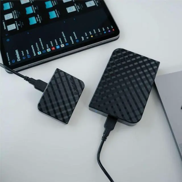 Alt view image 7 of 11 - 2.5"4tb usb 3.0 superspeed black hdd, gen2, green button, store 'n' go verbatim external hard drive