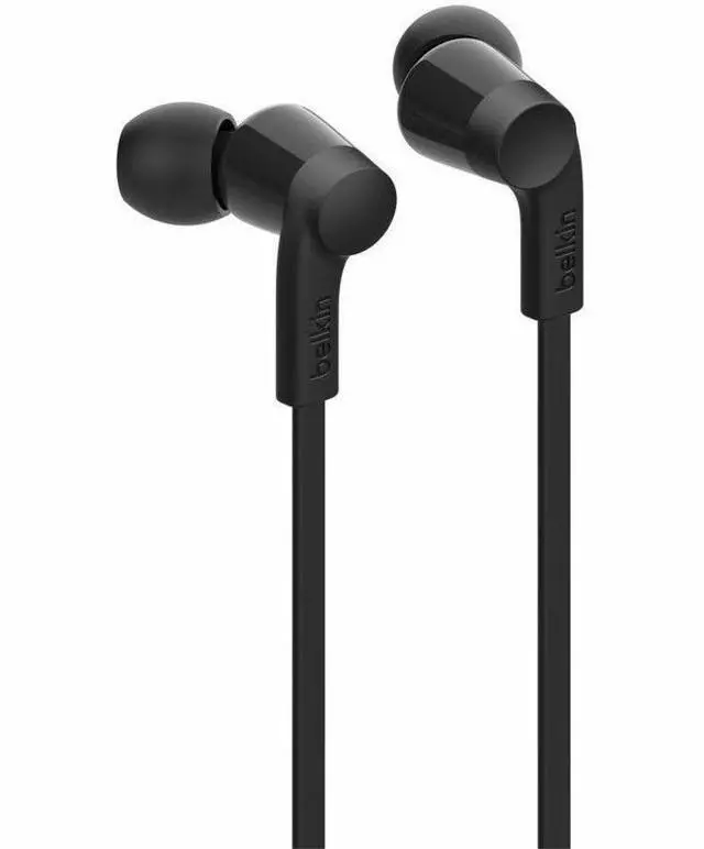 Alt view image 3 of 6 - Belkin SoundForm USB-C Wired Earbuds with Adjustable Volume Limiter - Black