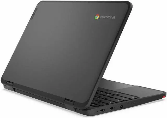 Alt view image 7 of 10 - Lenovo 500e Chromebook Gen 4s 83L40001US 11.6" Touchscreen Convertible 2 in 1 Chromebook - HD - Intel N-Series N100 - 8 GB - 64 GB Flash Memory - English Keyboard - Gray - Intel Chip - 1366 x 768