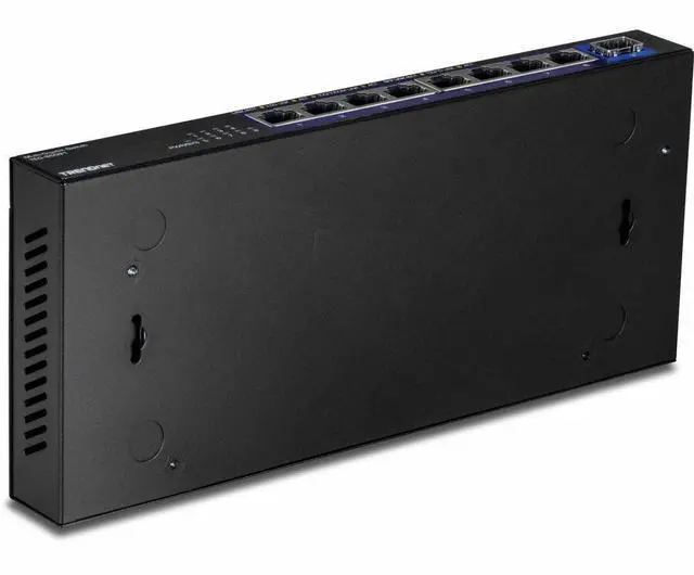 Alt view image 3 of 12 - TRENDnet 9-Port Unmanaged 2.5G Switch with 10G SFP+ Port, TEG-S5091, 8 x 2.5GBASE-T Ports, 60Gbps, Wall Mountable, Ethernet Splitter, NDAA & TAA Compliant, Lifetime Protection, Black