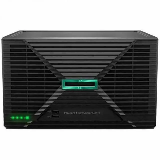 Alt view image 3 of 4 - HPE ProLiant MicroServer Gen11 server with 1Intel® Xeon® E-2414 Processor, 16 GB (1x16 GB UDIMM) Single Rank Memory, dedicated iLO-M.2 port kit, Embedded Intel® VROC SATA for HPE ProLiant - P78521-005