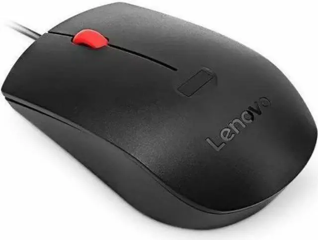 Alt view image 6 of 7 - Lenovo Fingerprint Biometric USB Mouse Gen 2 - Optical - Cable - Black - USB Type A - 1600 dpi - Scroll Wheel - 3 Button(s) - Symmetrical