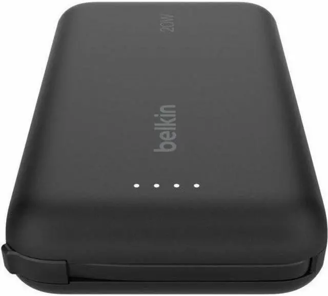 Alt view image 6 of 14 - Belkin BoostCharge Power Bank 10K With Integrated Cable - For Smartphone, Tablet PC, iPad mini, iPad, iPad Pro - 10000 mAh - Black