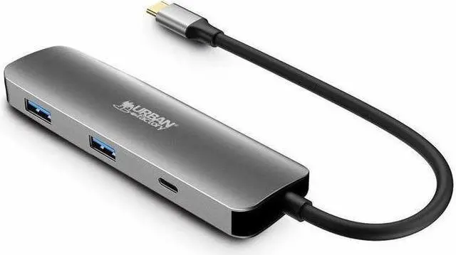 Main image of Urban Factory HUBEE Docking Station - for Notebook/Desktop PC - USB Type C - 4K UHD - 3840 x 2160 - 3 x USB Ports - 2 x USB 3.0 - 2 x USB Type-A Ports - USB Type-A - 1 x USB Type-C Ports - USB Type-C