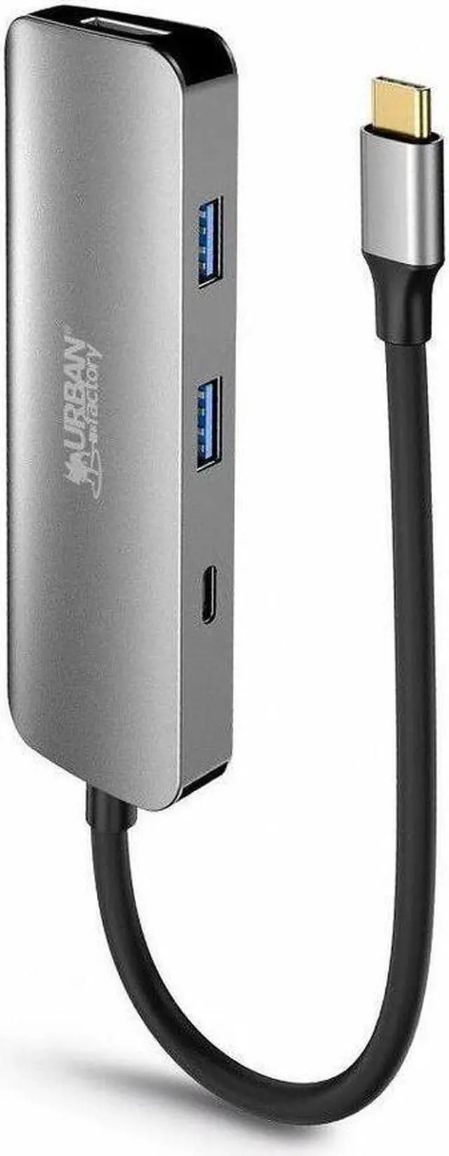 Alt view image 4 of 7 - Urban Factory HUBEE Docking Station - for Notebook/Desktop PC - USB Type C - 4K UHD - 3840 x 2160 - 3 x USB Ports - 2 x USB 3.0 - 2 x USB Type-A Ports - USB Type-A - 1 x USB Type-C Ports - USB Type-C