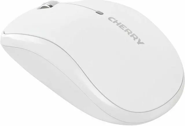 Alt view image 3 of 6 - CHERRY MW 2200 Compact Wireless Laptop Mouse - White, 3 Button, 1,300 dpi, Nano USB, Carrying Pouch