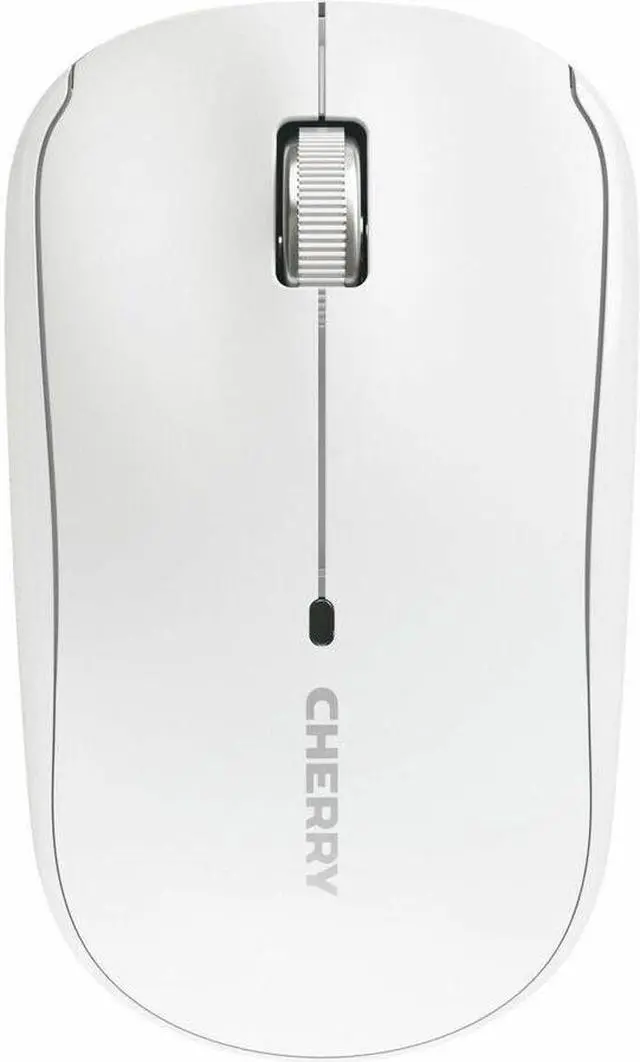 Alt view image 4 of 6 - CHERRY MW 2200 Compact Wireless Laptop Mouse - White, 3 Button, 1,300 dpi, Nano USB, Carrying Pouch