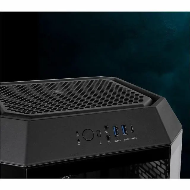 Alt view image 12 of 20 - Thermaltake Tower 250 Black Mini-ITX Mini Tower 2x120mm CT Fans Included 360mm Radiator Support 360mm GPU Clearance Dual Chamber CA-1Z9-00S1WN-00