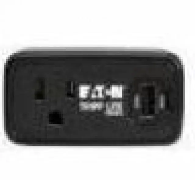 Alt view image 5 of 6 - Eaton Tripp Lite Series Power It! 1-Outlet Universal Travel Charger and Power Strip - 5-15R Outlet, USB-C and USB-A Ports, 32W PD Charging, 5-15P Direct Plug-In, Black - 1 x NEMA 5-15P Plug - 1 x USB