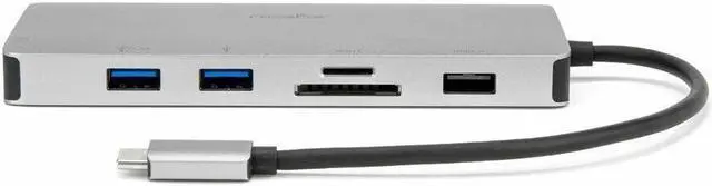 Alt view image 2 of 9 - USB-C Portable Dock Multiport Adapter 100W PD 2x HDMI 1x VGA 4x USB-A SD/TF Gigabit RJ45 3.5mm Audio Port - Premium USB C Portable Dock Multiport Adapter, 12-in-1 Hub - 2x HDMI 1x VGA, 2x USB-A, 2x US