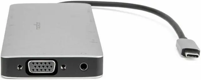 Alt view image 5 of 9 - USB-C Portable Dock Multiport Adapter 100W PD 2x HDMI 1x VGA 4x USB-A SD/TF Gigabit RJ45 3.5mm Audio Port - Premium USB C Portable Dock Multiport Adapter, 12-in-1 Hub - 2x HDMI 1x VGA, 2x USB-A, 2x US