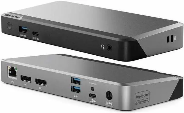 Alt view image 6 of 14 - Alogic DX2 Dual 4K Display Universal Docking Station 100W Power DUPRDX2100