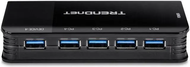 Alt view image 11 of 20 - TRENDnet TK-U404  4 Computer 4-Port USB 3.1 Sharing Switch
