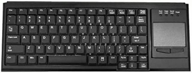 Alt view image 3 of 3 - Tg3 Electronics Small Form Factor 83-Key Wired USB Keyboard with Touchpad Mouse