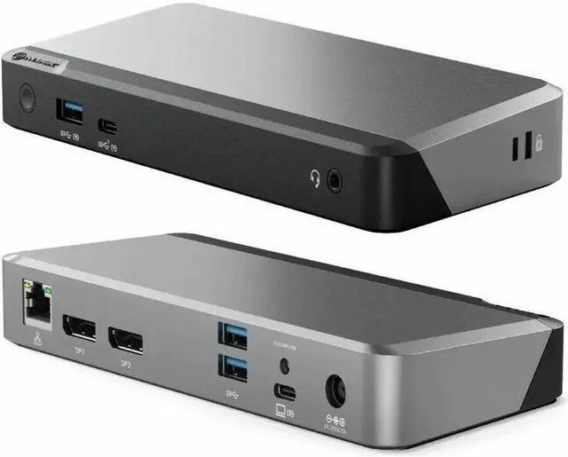 Alt view image 6 of 14 - Alogic MX2 USB-C 100w Dual DisplayPort Alt Mode Docking Station DUPRMX2100